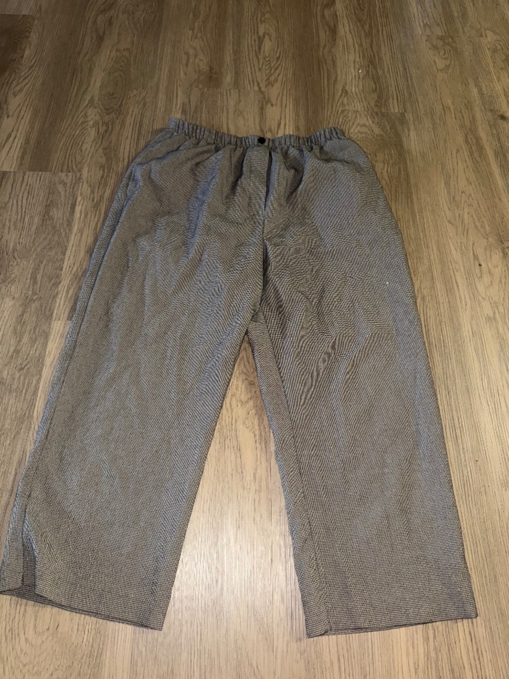 Vintage Kathie Lee Houndstooth Pull On Pants Dark Academia Grandmacore 90s